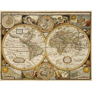 freytag & berndt Weltkarte Antik John Speed 1651 (91 x 69 cm)