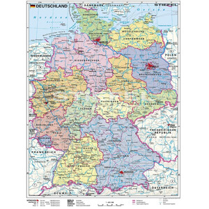 Stiefel Landkarte Deutschland politisch