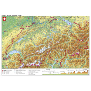 Stiefel Landkarte Schweiz physisch (98x68)
