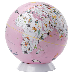 emform Globus Wildlife World Pink 25cm