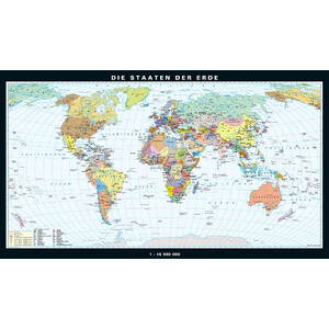 PONS Weltkarte Die Staaten der Erde (224 x 128 cm)