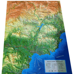3Dmap Regional-Karte Massif de l'Estérel et du Pays de Fayence