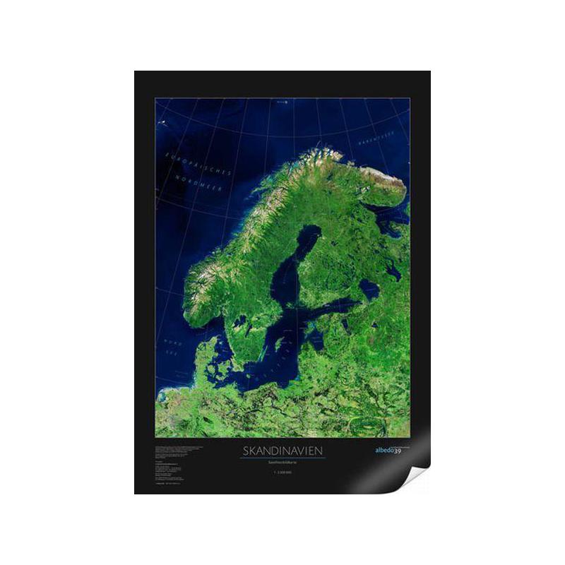 albedo 39 Regional-Karte Skandinavien (58 x 76 cm)
