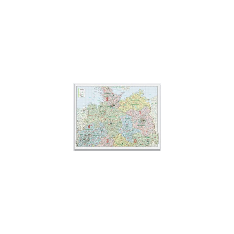 Bacher Verlag Regional-Karte Organisationskarte Norddeutschland 1:500.000