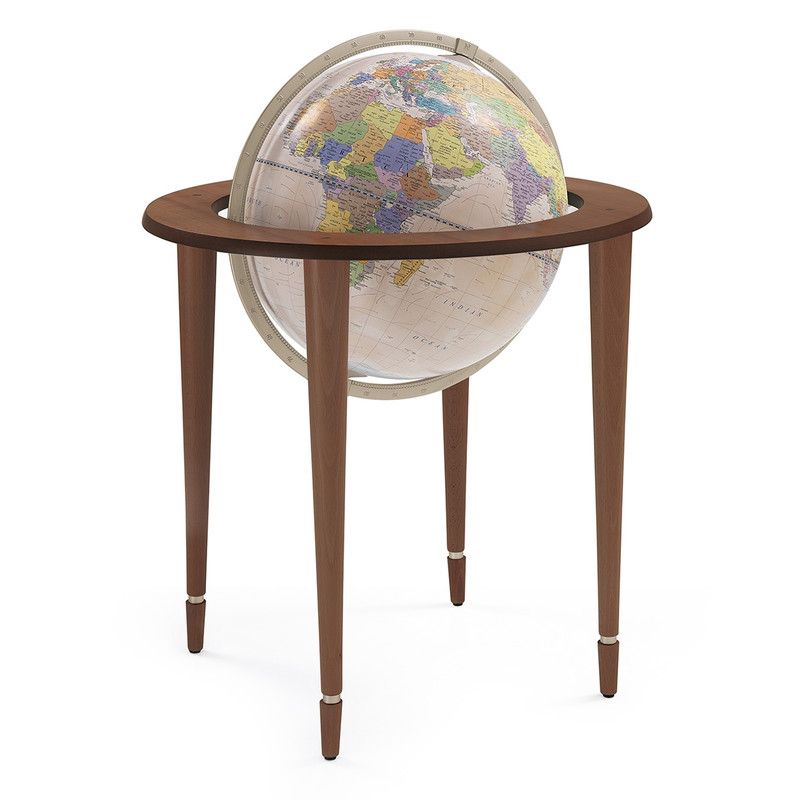 Zoffoli living Standglobus Amerigo Vespucci Rosa antico/ Brown 40cm