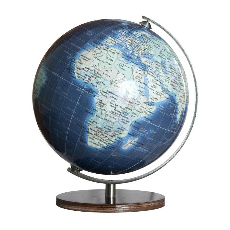 Columbus Mini-Globus Duo Azzurro Miniglobus Makassarholz 12cm