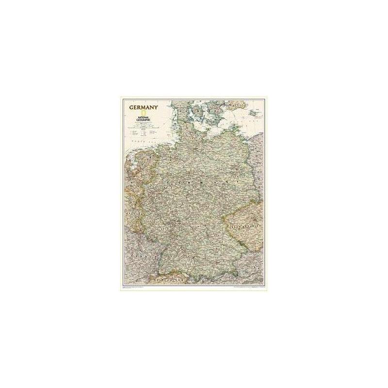 National Geographic Landkarte Deutschland