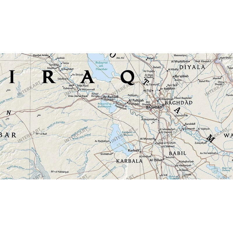 National Geographic Landkarte Irak (71x61)