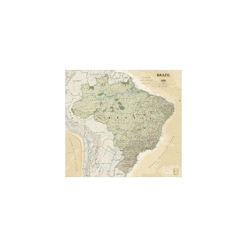 National Geographic Landkarte Brasilien