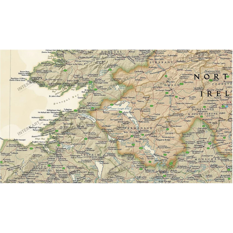 National Geographic Landkarte Irland (76 x 91 cm)