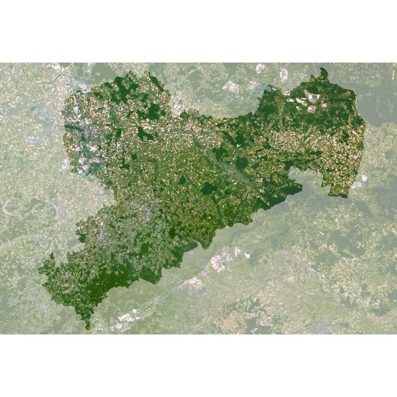 Planet Observer Regional-Karte Sachsen