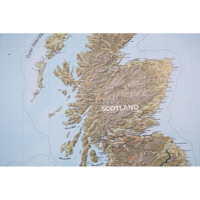 GeoMetro Landkarte United Kingdom (100 x 140 cm)