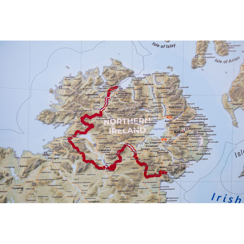 GeoMetro Landkarte United Kingdom (100 x 140 cm)