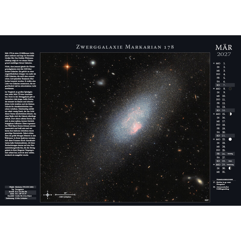 Astronomie-Verlag Weltraum-Kalender 2027
