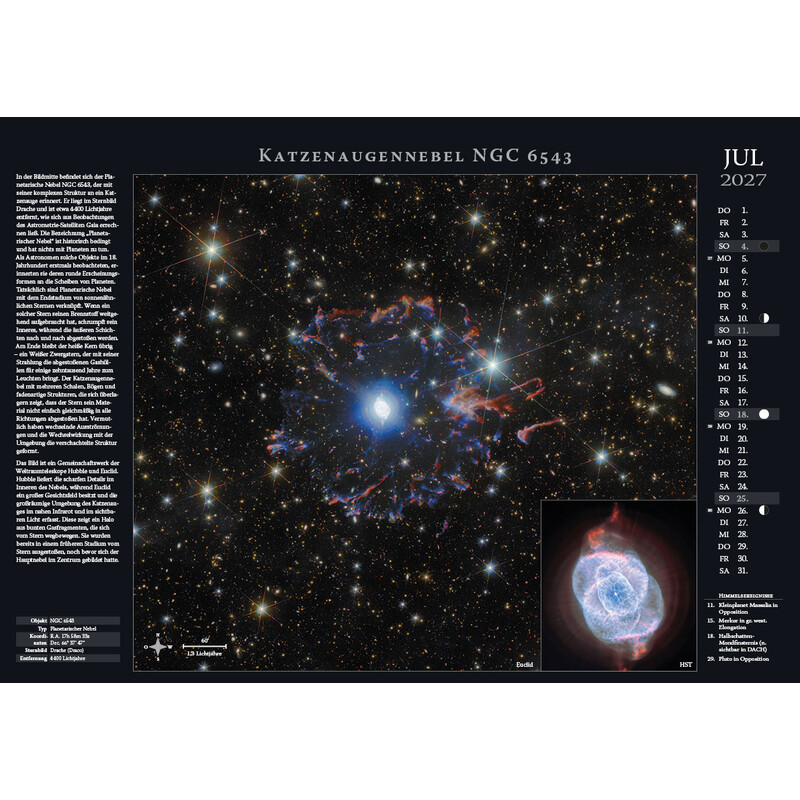 Astronomie-Verlag Weltraum-Kalender 2027