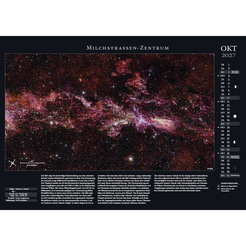 Astronomie-Verlag Weltraum-Kalender 2027