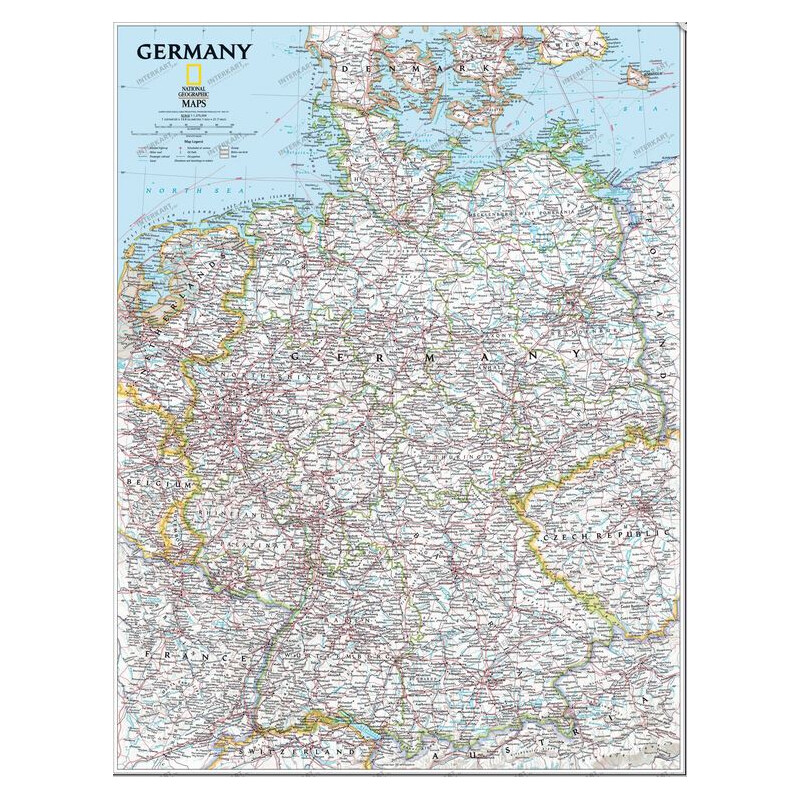 National Geographic Deutschlandkarte