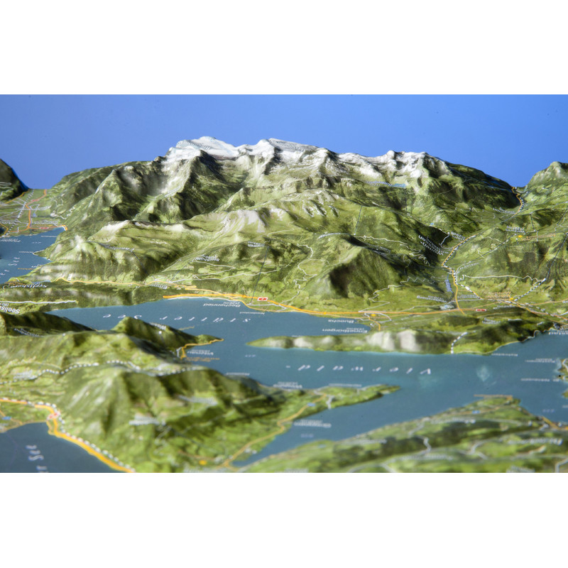 Georelief Regional-Karte Vierwaldstättersee