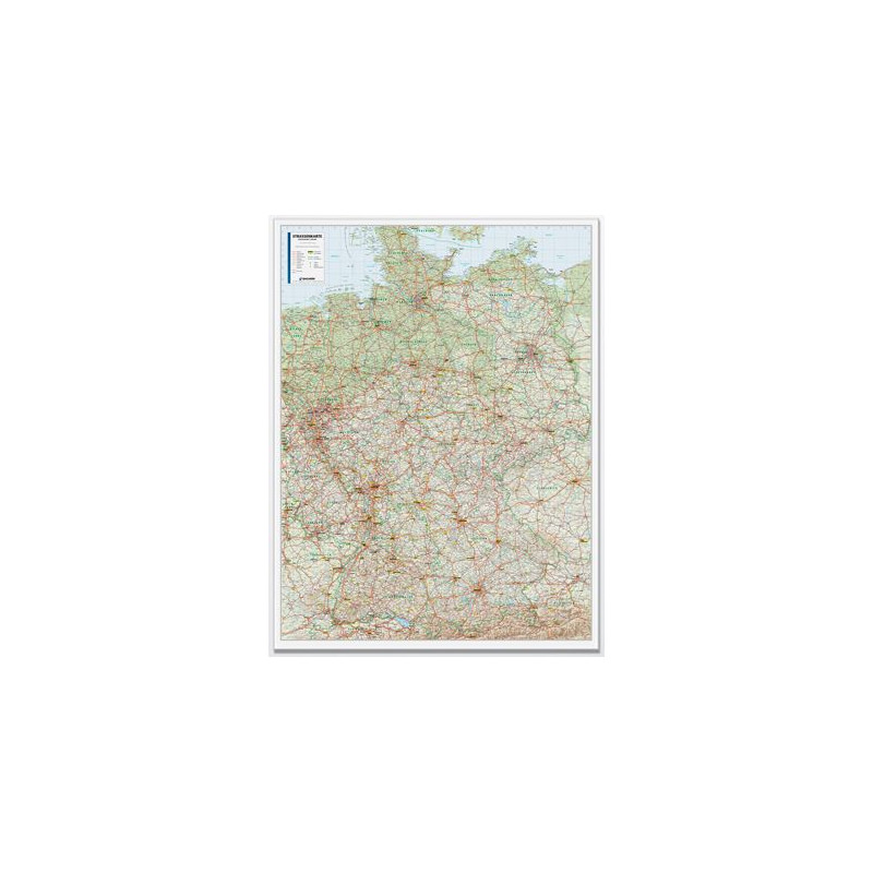 Bacher Verlag Landkarte Straßenkarte Deutschland 1:500.000 laminiert