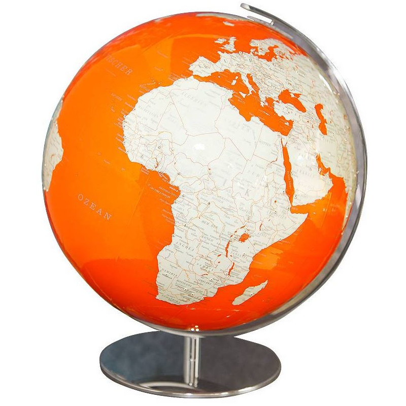 Columbus Globus Artline orange Swarovski Zirkonia 34cm