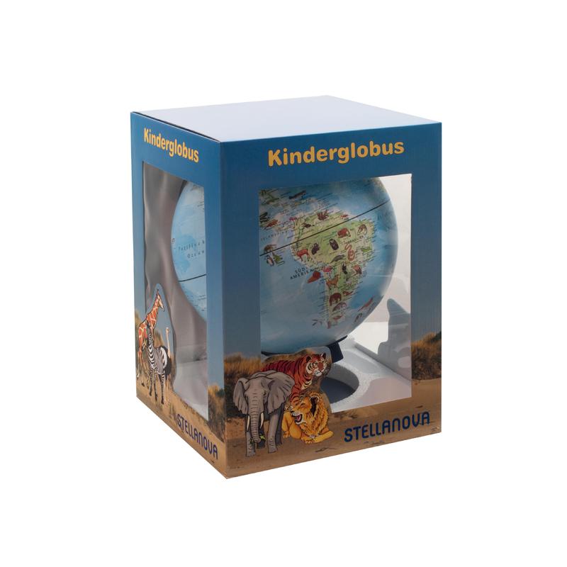 Stellanova Kinderglobus Kinder-Leuchtglobus mit Tierlexikon 882818