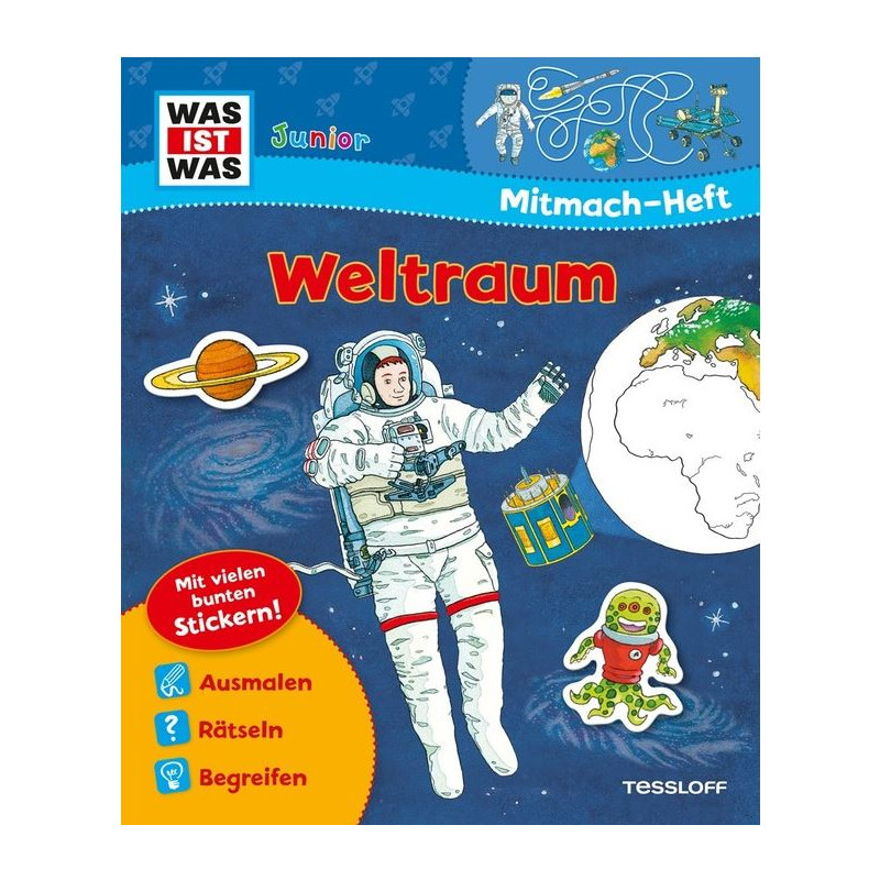 Tessloff-Verlag WAS IST Junior Mitmach-Heft Weltraum