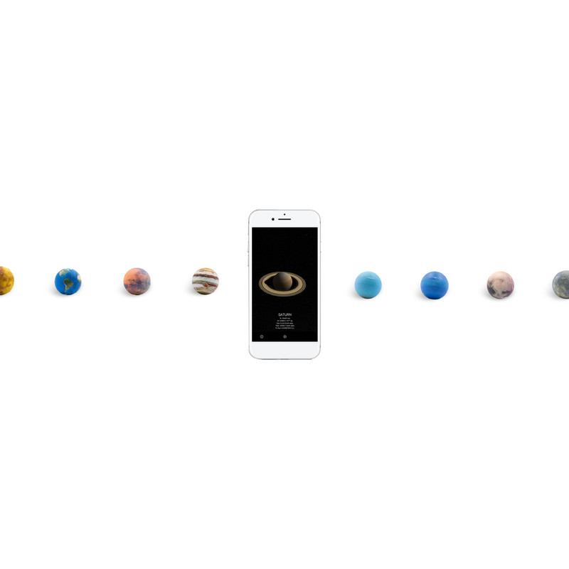 AstroReality Reliefglobus Solar System Mini Set
