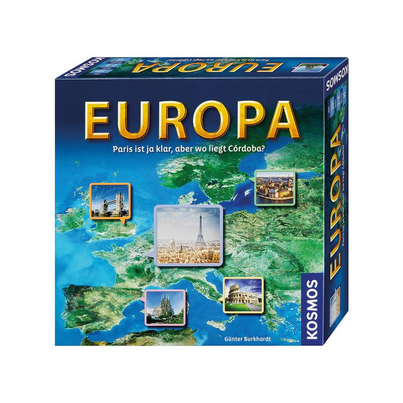 Kosmos Verlag Spiel Europa - Paris ist ja klar, aber wo liegt Córdoba?