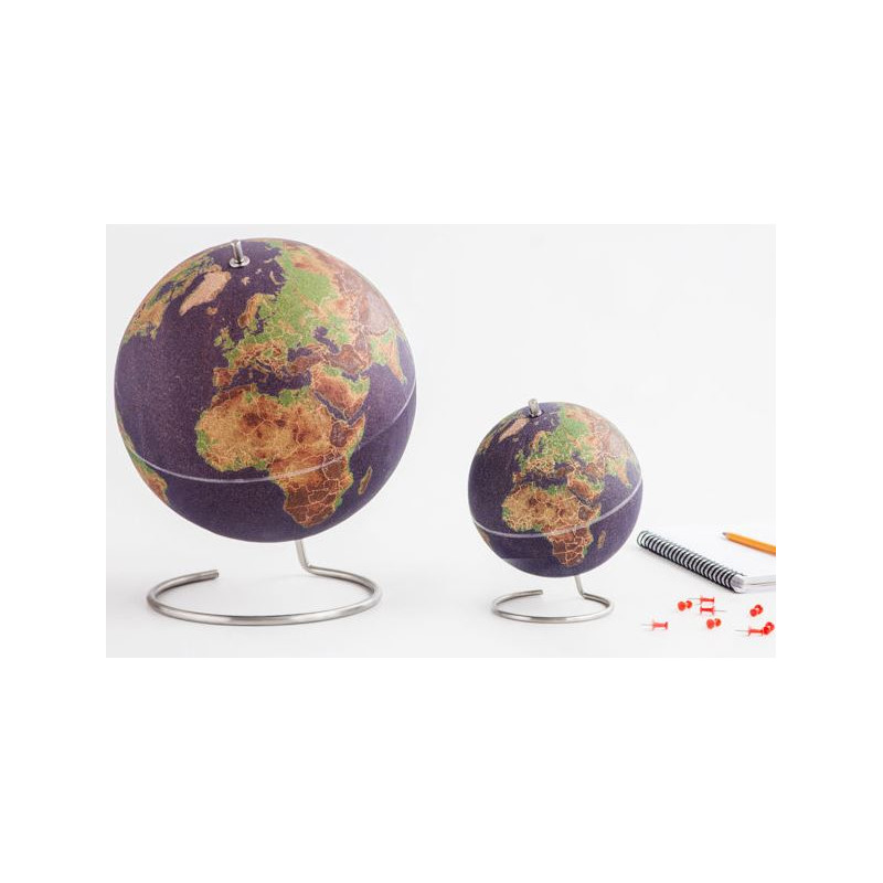 suck UK Mini-Globus Bunter Korkglobus 15cm zum Pinnen