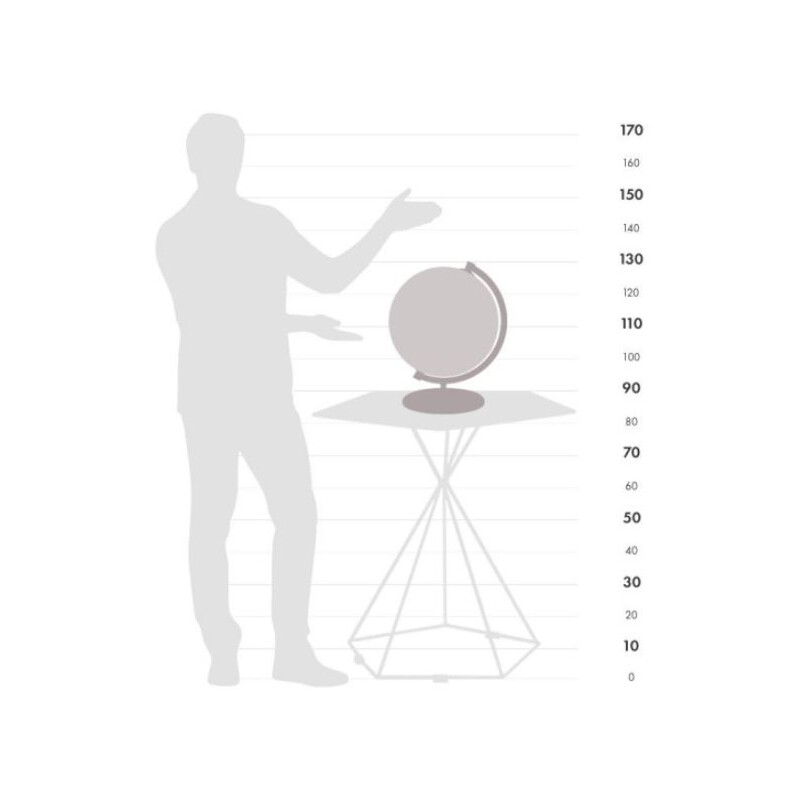 Zoffoli living Globus James Cook Apricot 33 cm