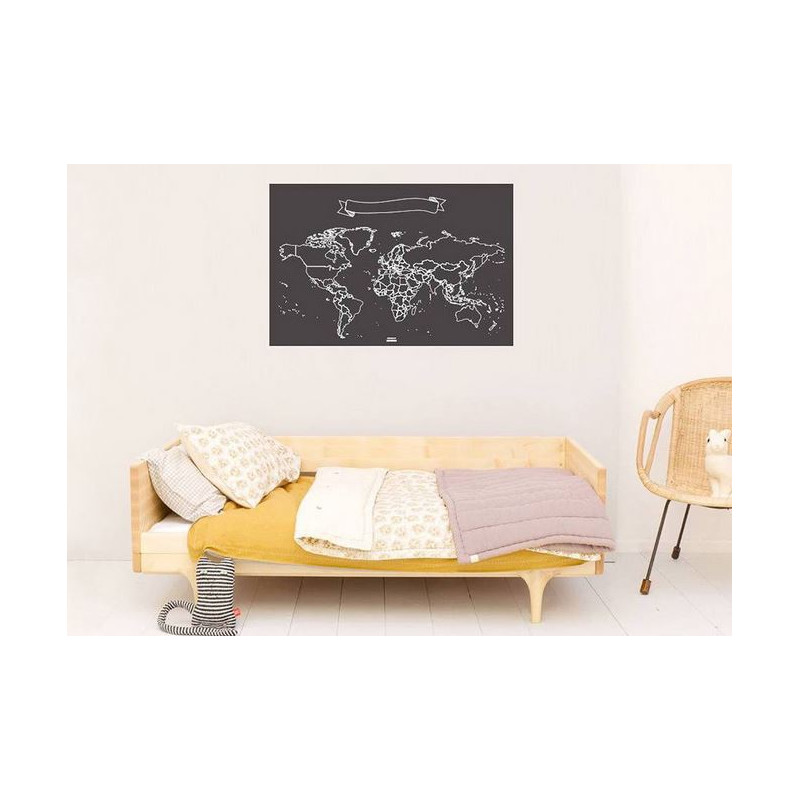 Miss Wood Weltkarte Chalkboard XL