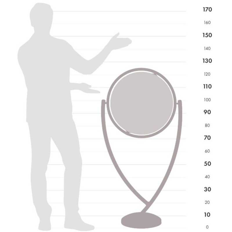 Zoffoli living Standglobus Colombo Apricot 50cm