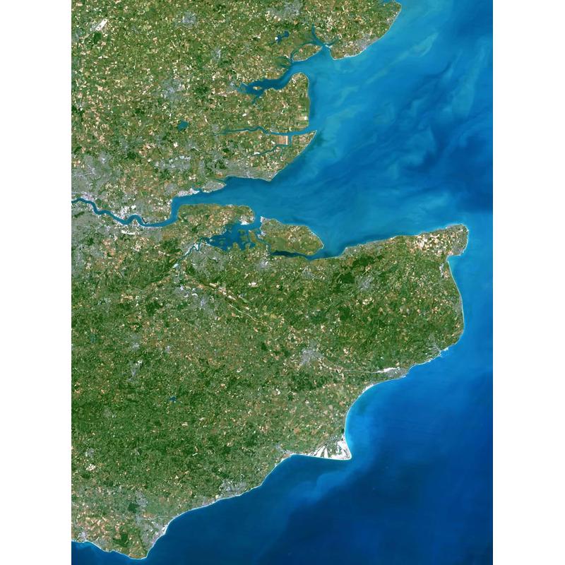 Planet Observer Regional-Karte Region Kent & Thames Estuary