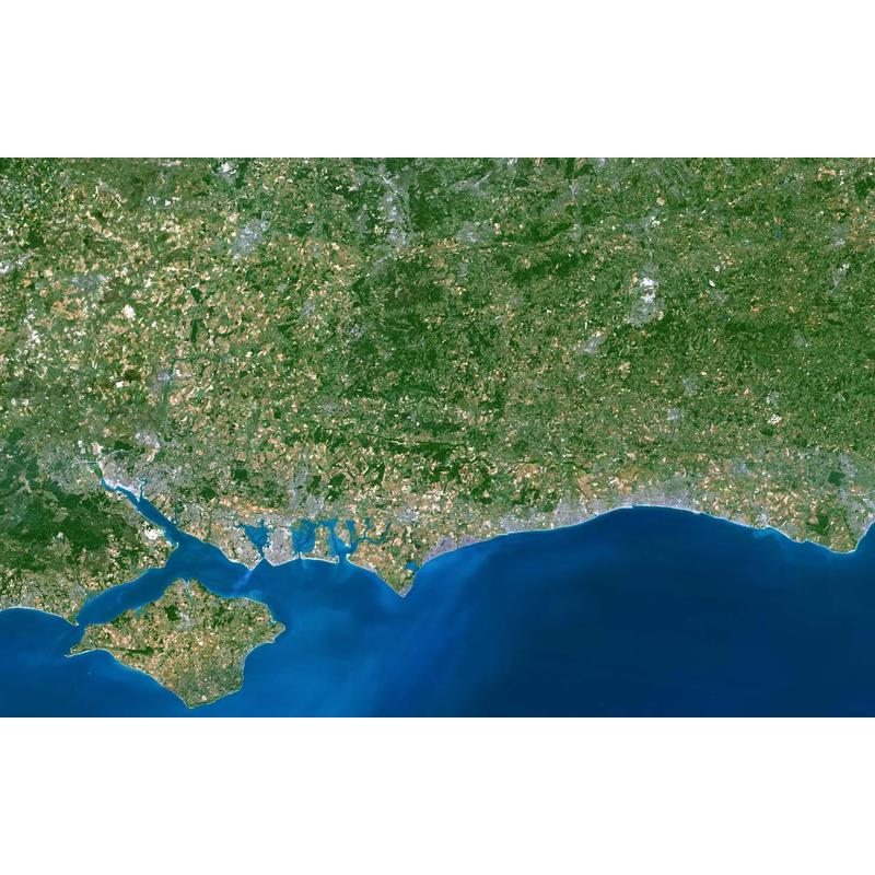 Planet Observer Regional-Karte Region Southhampton - Brighton