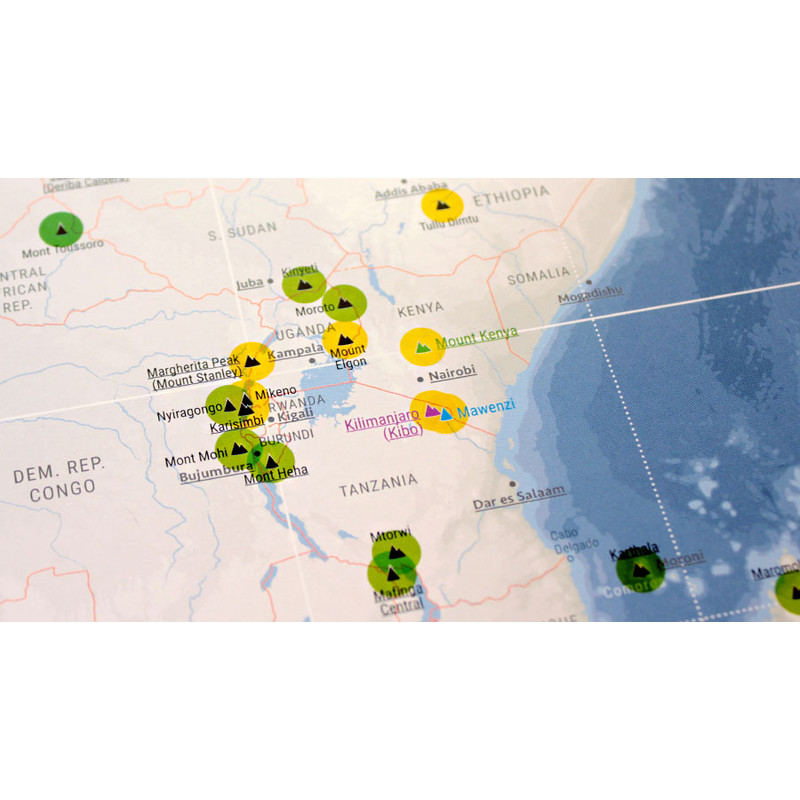Marmota Maps Weltkarte Mountains of the Earth
