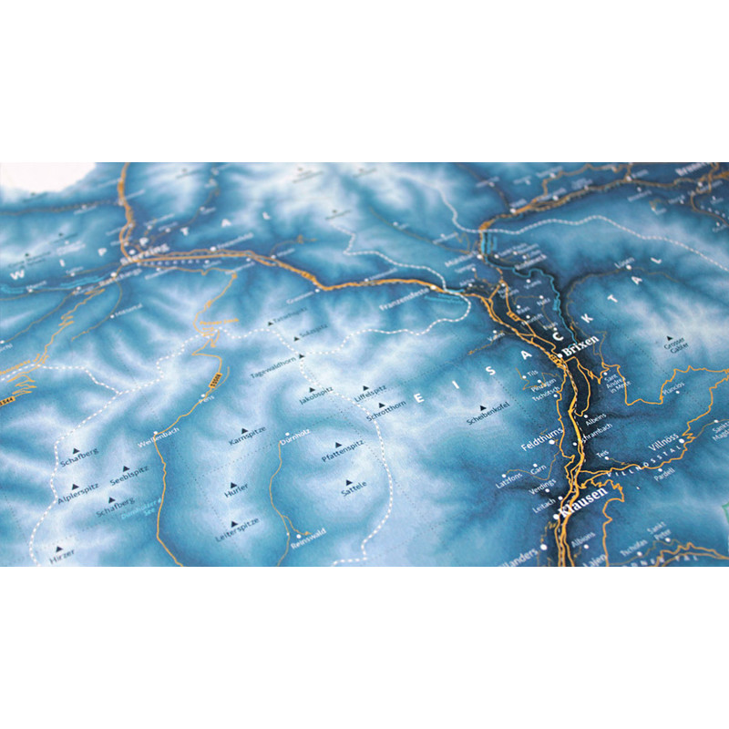 Marmota Maps Regional-Karte Südtirol Ski Blue