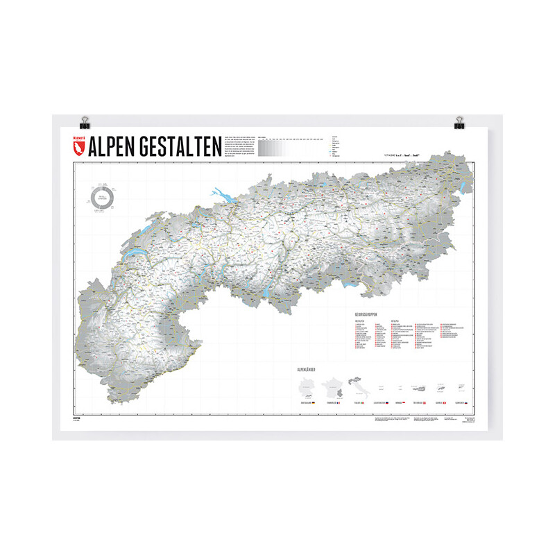 Marmota Maps Regional-Karte Alpen gestalten (100x70cm)