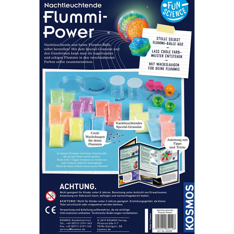 Kosmos Verlag FunScience Nachtleuchtende Flummi-Power