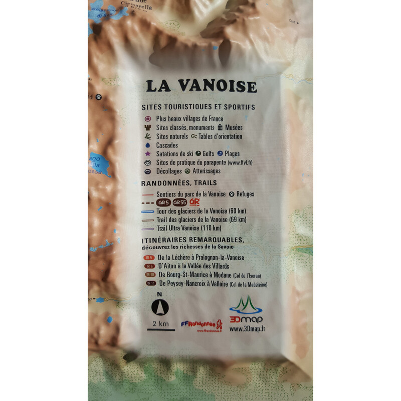 3Dmap Regional-Karte La Vanoise