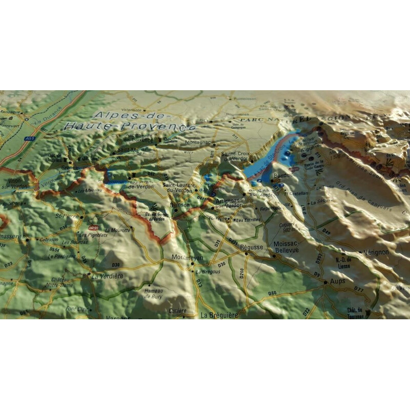 3Dmap Regional-Karte Le Var