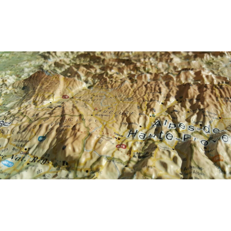 3Dmap Regional-Karte Les Massifs de Provence