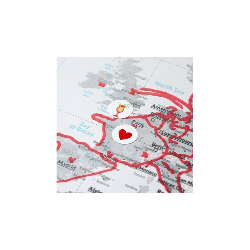 Marmota Maps Sticker für Weltkarten