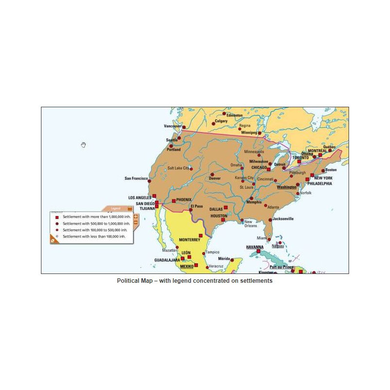 Klett-Perthes Verlag Software Interactive Wall Map: World & USA