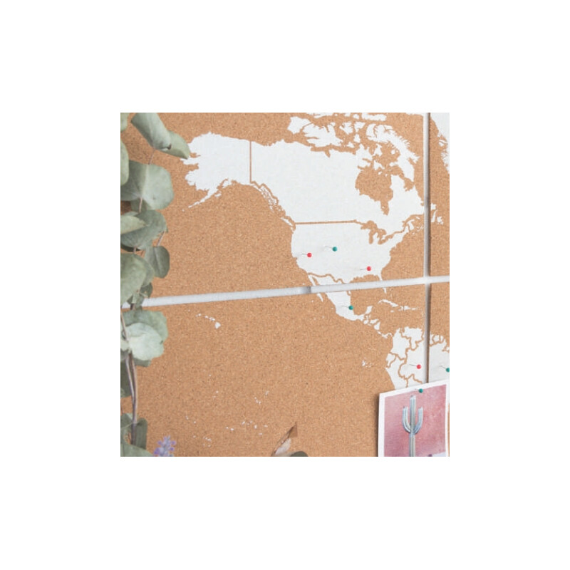 Miss Wood Weltkarte Puzzle Map XL - White