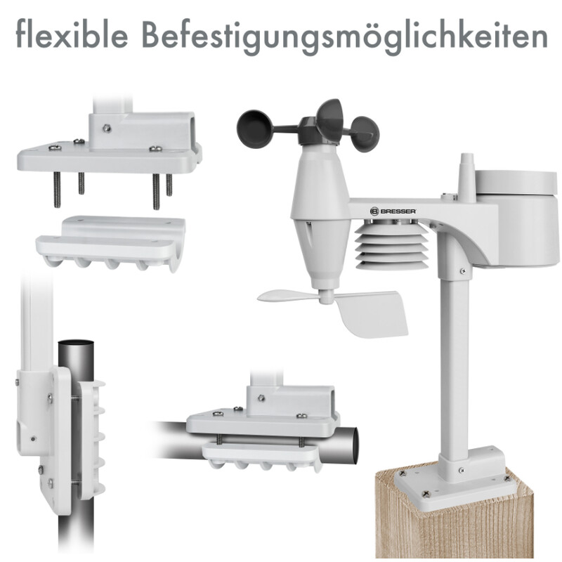 Explore Scientific Wetterstation WLAN-Wettercenter mit 5-in-1 Profi-Sensor V