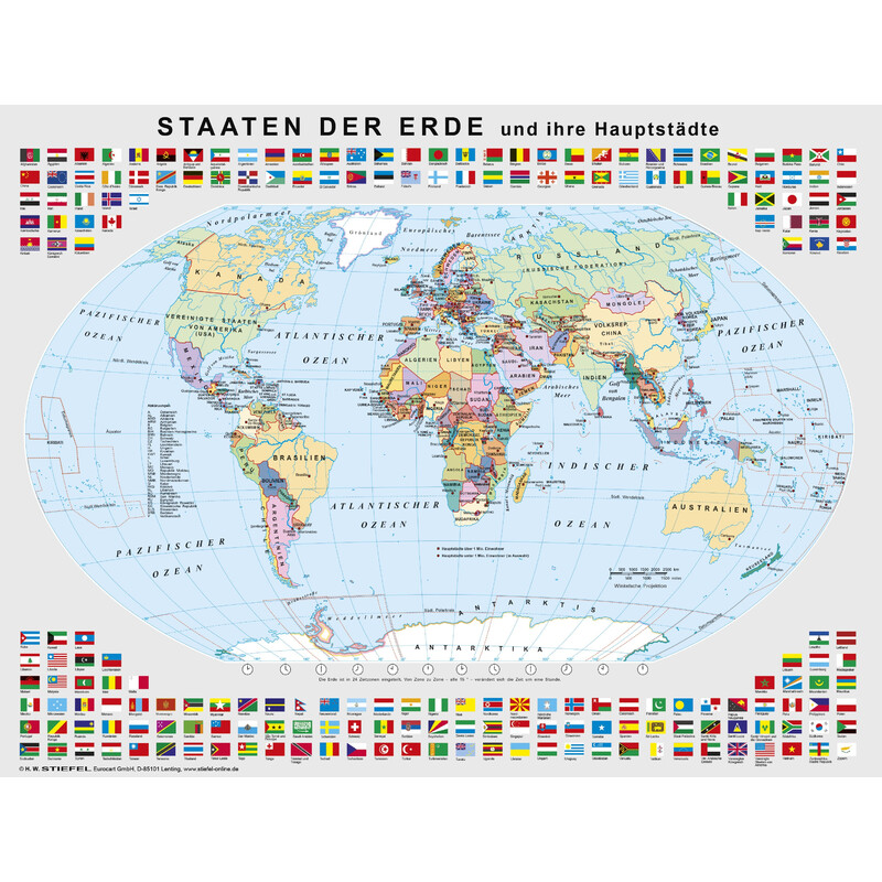 Stiefel Lernpuzzle Staaten der Erde 72 Teile
