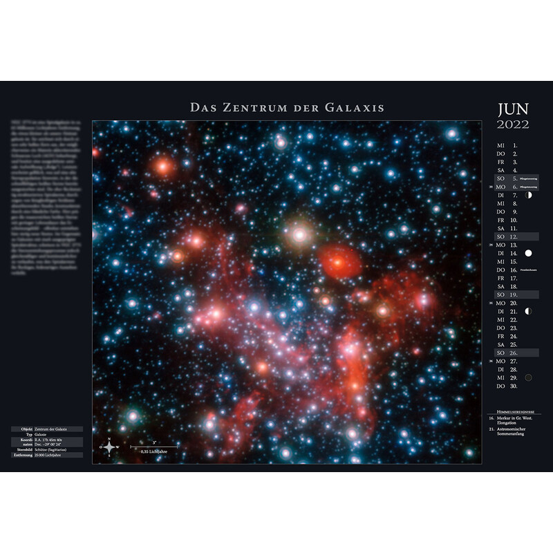 Astronomie-Verlag Weltraum-Kalender 2022