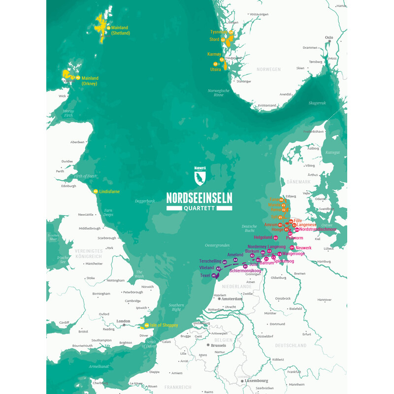 Marmota Maps Nordseeinsel Quartett