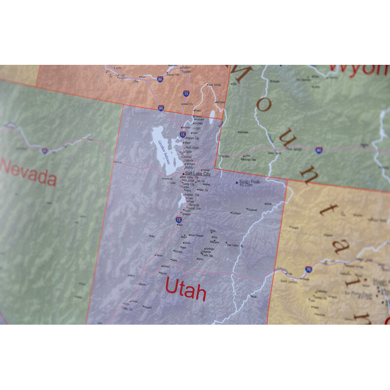 GeoMetro Landkarte USA politisch (140 x 100 cm)