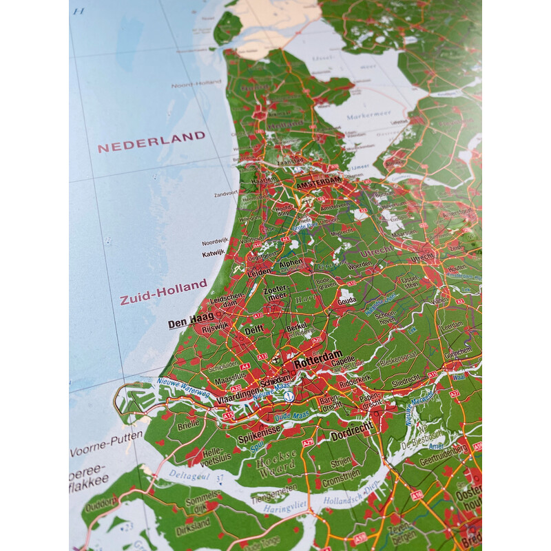 Georelief Regional-Karte Benelux (57 x 77 cm)